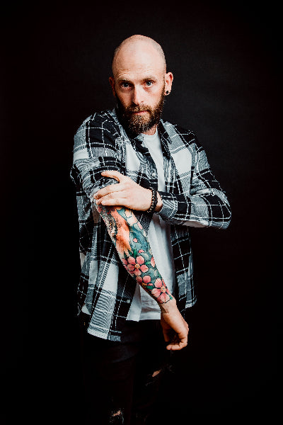 Tattooed model
