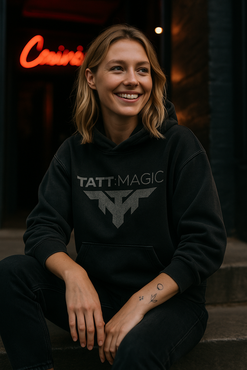 Tatt:Magic Ghost Logo Hoodie